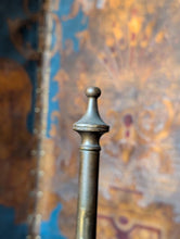 Load image into Gallery viewer, Antique Double Spool Stand - Turned Wood Reels On Metal Pole - Atelier Sewing Thread Holder
