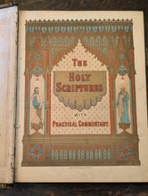 Load image into Gallery viewer, Antique Brown’s Self-Interpreting Family Bible, Thomas C. Jack Edinburgh, Coloured Plates, Ornate Metal Clasps, Large Victorian Volume
