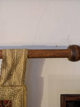 Load image into Gallery viewer, Vintage Medieval Style Woven Tapestry Wall Hanging With Falconer &amp; Lion - 121.5 x 77 cm - With 146 cm Pole
