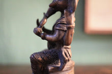 Load image into Gallery viewer, Early 20th.C Bronze Seated Ganesha Figure – Four-Armed Hindu Deity – 10.5cm Tall
