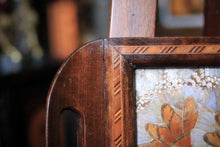Load image into Gallery viewer, Mid-Century Brazilian Butterfly-Wing Tray With Inlaid Wood Border – Kaleidoscopic Specimen Art, c. 1940s–60s
