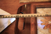 Load image into Gallery viewer, Mid-Century Brazilian Butterfly-Wing Tray With Inlaid Wood Border – Kaleidoscopic Specimen Art, c. 1940s–60s
