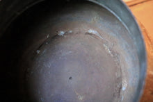 Load image into Gallery viewer, Antique Hand-Engraved Copper Bowl, Middle Eastern Tinned Interior Vessel, 10.5 Cm Tall, 17.5 Cm Diameter
