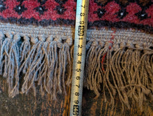 Load image into Gallery viewer, Vintage Afghan Turkoman Bokhara-Style Hand-Knotted Wool Rug - Madder Red &amp; Charcoal - 77 X 138 Cm
