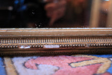 Load image into Gallery viewer, Antique Gilt Wood &amp; Gesso Wall Mirror- Rococo - Gold Frame - 38 x 46 cm

