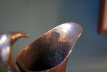 Load image into Gallery viewer, Vintage Engraved Indian Ewer Jug - Cobra Handle - Floral Bird Etched Pitcher
