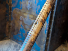 Load image into Gallery viewer, Vintage Bamboo &amp; Cane Tripod Plant Stand Or Occasional Table
