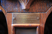 Load image into Gallery viewer, Antique Carved Wooden Barometer &amp; Thermometer - Weather Station - 1902
