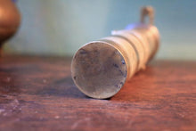 Load image into Gallery viewer, Antique Ottoman Turkish Brass Pepper Mill, Hand Engraved Spice Grinder With Crank Handle, 24cm 9.45in
