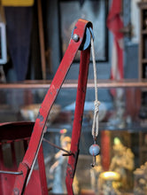 Load image into Gallery viewer, Vintage Red Tinplate Crane Truck Toy
