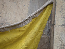 Load image into Gallery viewer, Large Vintage Nautical Signal Pennant Flag Textile - Blue &amp; Yellow Maritime Wall Hanging - 149 x 104 cm
