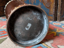 Load image into Gallery viewer, Antique Riveted Copper Fire Extinguisher Cylinder With Brass Fittings &amp; Chain - 61cm 24"
