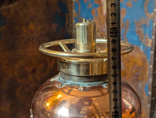 Load image into Gallery viewer, Antique Riveted Copper Fire Extinguisher Cylinder With Brass Fittings &amp; Chain - 61cm 24"
