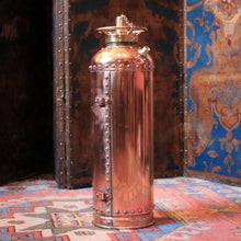 Load image into Gallery viewer, Antique Riveted Copper Fire Extinguisher Cylinder With Brass Fittings &amp; Chain - 61cm 24"

