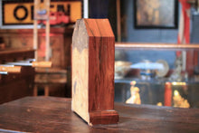 Load image into Gallery viewer, Antique Mantel Clock With Walnut Case, Glazed Door, Roman Numeral Dial &amp; Pendulum - Working - 32 x 22 x 9.5cm
