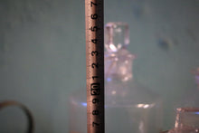 Load image into Gallery viewer, Antique Apothecary Bottle Trio With Stoppers, Original Pharmacy Labels, Clear Glass Chemist Jars, Tallest 25 cm (9.84")
