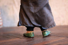 Load image into Gallery viewer, Antique Chinese Papier Mache Doll Figure - Man - Silk Clothes - 29cm
