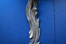 Load image into Gallery viewer, Antique Rococo Revival Wall Sconces – Pair Of Gilt Metal Two-Light Candle Holders
