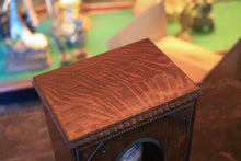 Load image into Gallery viewer, Antique Oak Smoker’s Cabinet With Oval Glazed Door - Tobacco Cabinet - 17 x 22 x 30.5 cm

