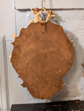 Load image into Gallery viewer, Vintage C.1950's Sherholtz Dresden Hand-Painted Porcelain Cherub Wall Mirror - VNP - Rose Garland Rococo - 63 x 24 cm
