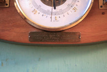Load image into Gallery viewer, Vintage  Barometer Weather Station - RAF Shawbury Presentation Plaque - Mid Century Wall Piece - 26.5 x 13 cm
