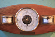 Load image into Gallery viewer, Vintage  Barometer Weather Station - RAF Shawbury Presentation Plaque - Mid Century Wall Piece - 26.5 x 13 cm
