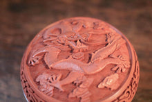 Load image into Gallery viewer, Vintage 1970's Chinese Red Cinnabar And Enamel Lidded Jar
