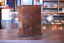 Load image into Gallery viewer, Antique Oak Smoker’s Cabinet With Oval Glazed Door - Tobacco Cabinet - 17 x 22 x 30.5 cm
