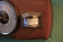 Load image into Gallery viewer, Vintage  Barometer Weather Station - RAF Shawbury Presentation Plaque - Mid Century Wall Piece - 26.5 x 13 cm
