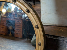 Load image into Gallery viewer, Vintage Convex Regency Style Butlers Porthole Mirror -49cm (19.3in) -

