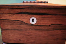 Load image into Gallery viewer, Antique Georgian Rosewood Tea Caddy - C.1810 - 20 X 11 X 13 Cm

