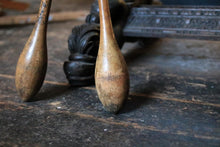 Load image into Gallery viewer, Antique Pair Of Wooden Indian Clubs - “Gold Medal” - Physical Culture Gym Decor - 48 cm (18.9")
