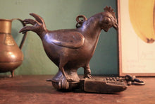 Load image into Gallery viewer, Antique Indian Deccan Bronze Oil Lamp - 17cm / 6.7in
