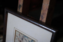 Load image into Gallery viewer, 26 X 32 Cm - Antique Framed Chinese Floral Painting With Calligraphy - 10.2" X 12.6"
