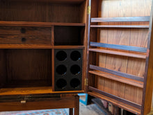 Load image into Gallery viewer, Robert Heritage High Point Rosewood Cocktail Cabinet - Mid Century Drinks Cabinet On Stand
