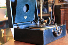 Load image into Gallery viewer, Antique Victrola Portable Wind-Up Gramophone - Working - 40.5 X 35 X 18 Cm
