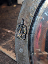 Load image into Gallery viewer, Antique Oval Metal Framed Arts and Crafts Wall Mirror - 65 X 51 Cm
