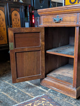 Load image into Gallery viewer, Antique Mahogany Pedestal Desk - English Paneled Writing Table - 135 x 75 x 50 cm
