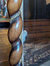 Load image into Gallery viewer, Antique Barley Twist Wall Mirror - Carved Wooden Frame - 68 x 53 cm
