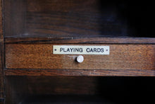 Load image into Gallery viewer, Antique Early 20th Century Oak Smokers Cabinet / Collectors Cabinet

