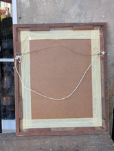 Load image into Gallery viewer, Vintage 1940's RAF WW2 Officer Portrait Painting In Wooden Frame - 54 x 65 cm
