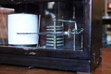 Load image into Gallery viewer, Antique Working Barograph In Glazed Wooden Case - Scientific Instrument - 31 x 19.5 x 16 cm
