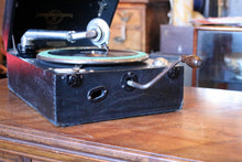Load image into Gallery viewer, Antique Columbia Graphophone No.201 Portable Gramophone – Cased Wind-Up Record Player – 39 x 28 x 17 cm
