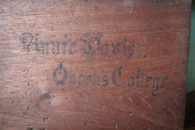 Load image into Gallery viewer, Antique Wooden Pencil Case / Artist Box  - Divided Interior – 18 x 14 x 6 cm
