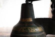 Load image into Gallery viewer, Antique Cast Iron Kitchen Scales – Brass Pan &amp; Weights – Decorative Balance Scale – 30cm Wide x 20cm Tall

