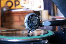 Load image into Gallery viewer, Antique Columbia Graphophone No.201 Portable Gramophone – Cased Wind-Up Record Player – 39 x 28 x 17 cm
