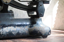 Load image into Gallery viewer, Antique Cast Iron Balance Scales – Brass Pans With Weights – Kitchen Scales
