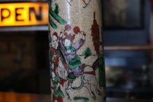 Load image into Gallery viewer, Antique Chinese Crackle Glaze Vase - Hand Painted Figures &amp; Horses - Early 20th Century Decorative Ceramic
