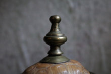 Load image into Gallery viewer, Antique Brass Tobacco Jar Humidor With Domed Lid - Decorative Table Box - 23 cm Tall
