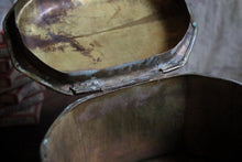 Load image into Gallery viewer, Antique Brass Tobacco Jar Humidor With Domed Lid - Decorative Table Box - 23 cm Tall
